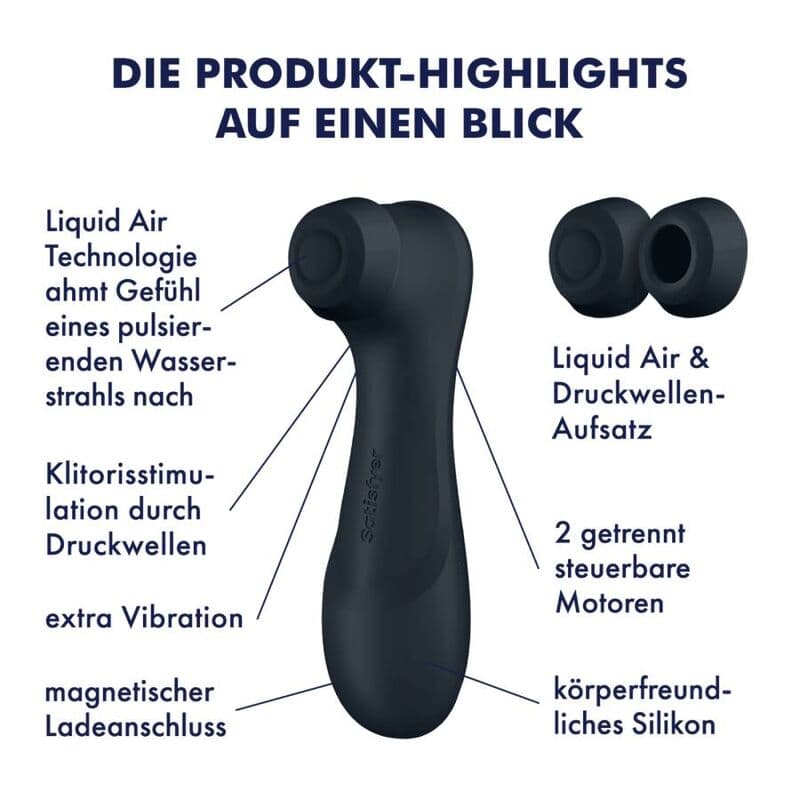 SATISFYER - PRO 2 GENERATION 3 LIQUID AIR TECHNOLOGY BLACK thumb 7