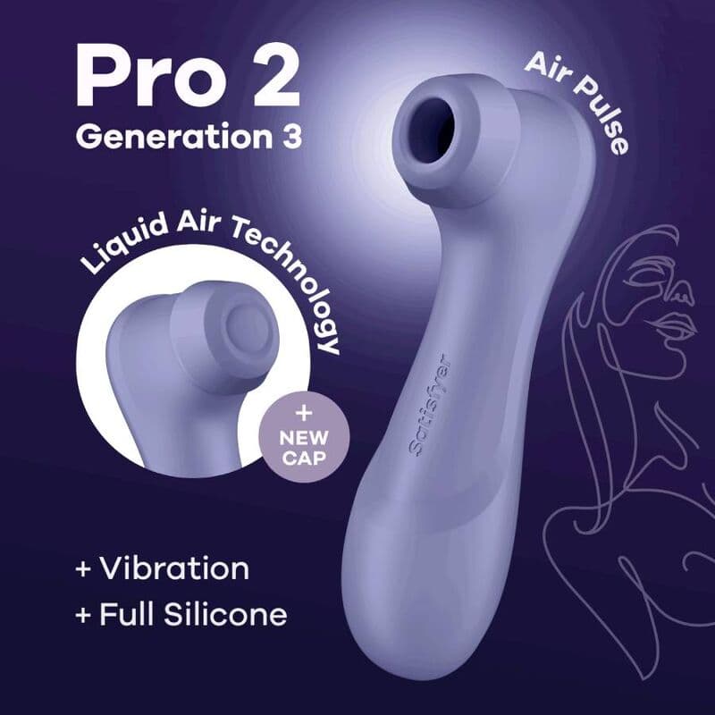 SATISFYER - PRO 2 GENERATION 3 LIQUID AIR TECHNOLOGY LILAC thumb 5