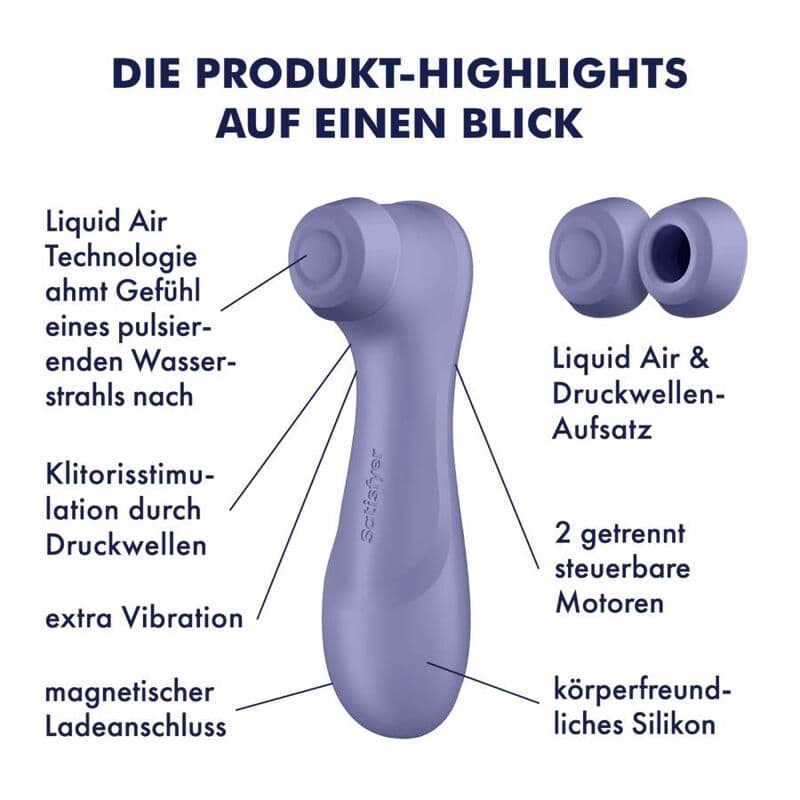 SATISFYER - PRO 2 GENERATION 3 LIQUID AIR TECHNOLOGY LILAC thumb 7