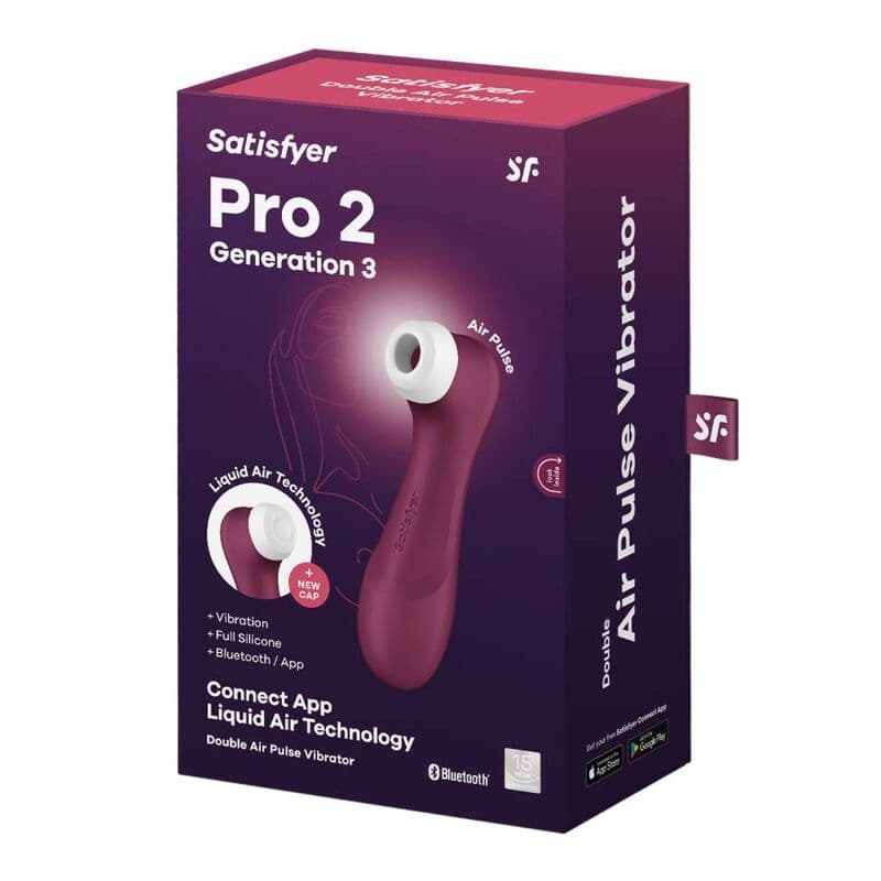 SATISFYER - PRO 2 GENERACIÓN 3 WINE RED BLUETOOTH & APP thumb 7