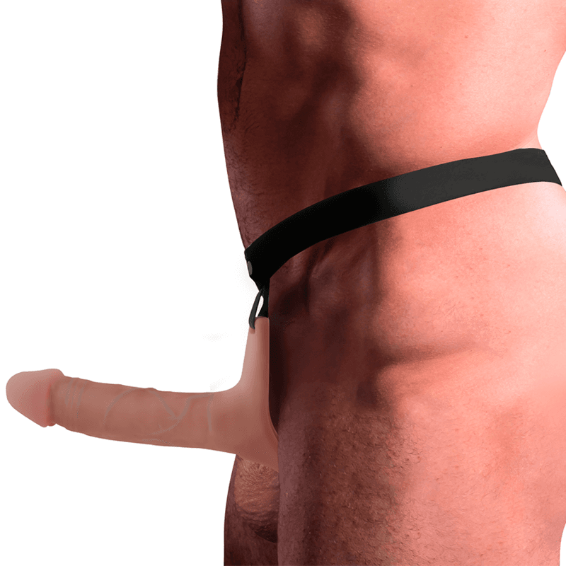 INTENSE - HOLLOW HARNESS WITH SILICONE DILDO 16 X 3.5 CM thumb 3