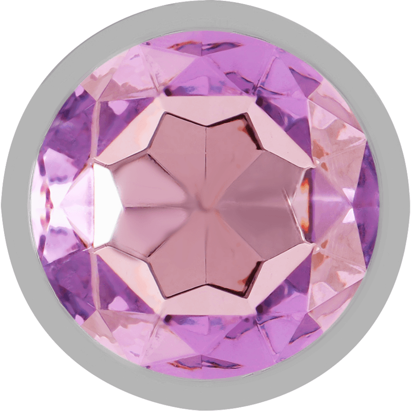 INTENSE - ALUMINUM METAL ANAL PLUG WITH VIOLET CRYSTAL SIZE L thumb 3