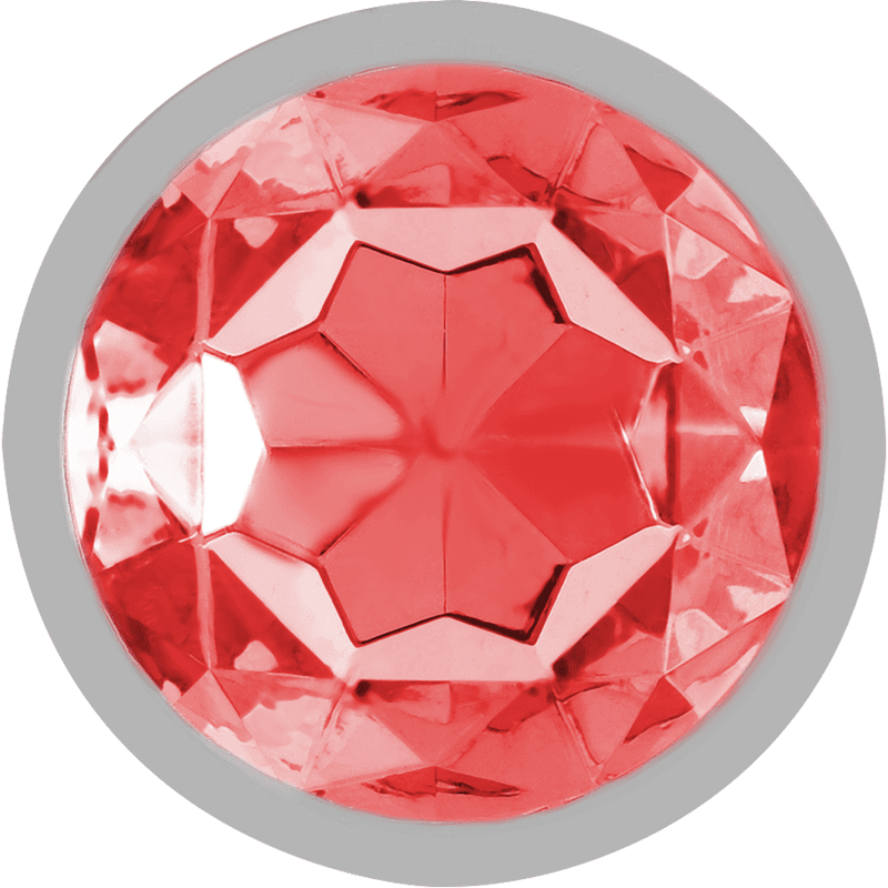 INTENSE - METAL ANAL PLUG WITH RED CRYSTAL SIZE M thumb 3