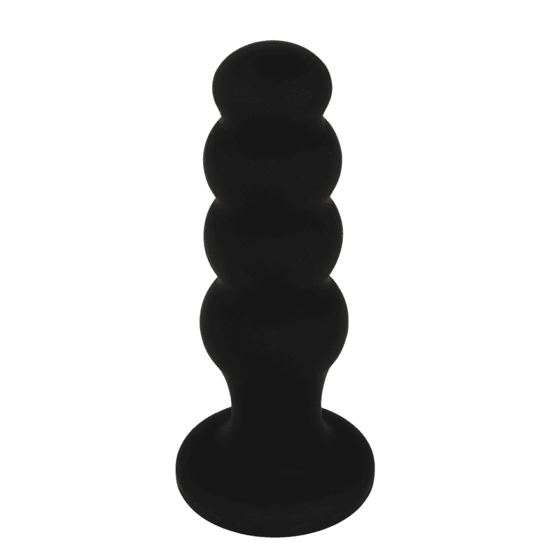 BLACK&SILVER - SCOTT PREMIUM SILICONE ANAL PLUG BLACK thumb 3