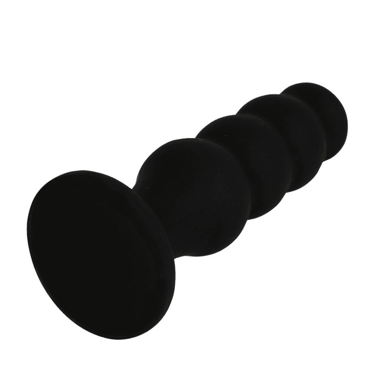 BLACK&SILVER - SCOTT PREMIUM SILICONE ANAL PLUG BLACK thumb 4