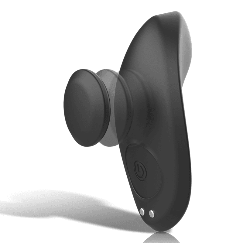 BLACK&SILVER - PRESTON RECHARGEABLE SILICONE VIBRATOR PANTIE BLACK thumb 3