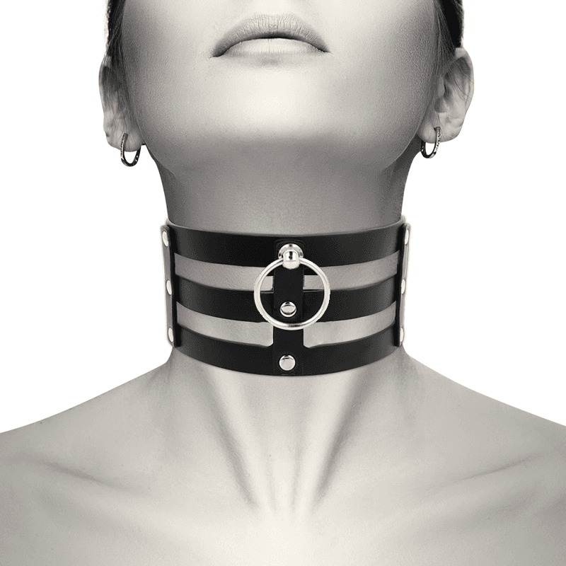 COQUETTE CHIC DESIRE - FETISH STYLE VEGAN LEATHER CHOKER thumb 2