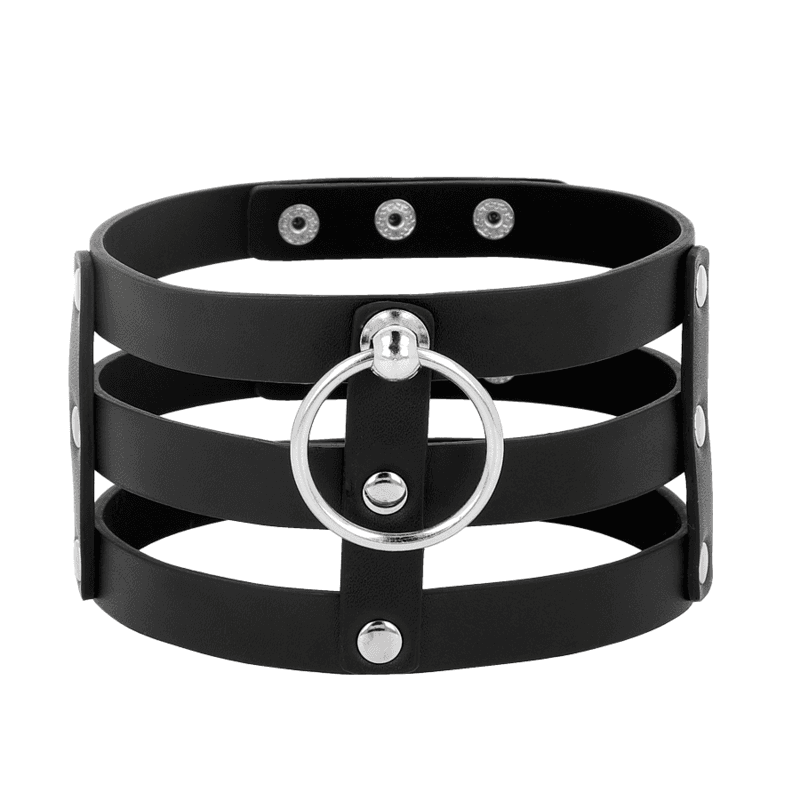COQUETTE CHIC DESIRE - FETISH STYLE VEGAN LEATHER CHOKER thumb 4
