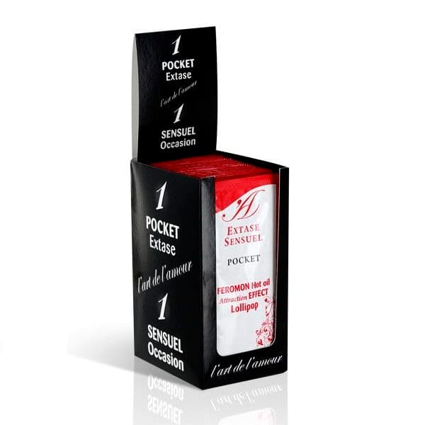 EXTASE SENSUAL - MASSAGE OIL WITH HEAT EFFECT PHEROMONES LOLLIPOP 10 ML thumb 2