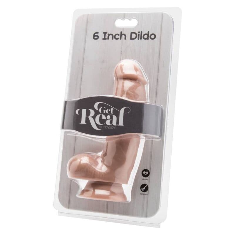 GET REAL - DILDO 12 CM WITH BALLS SKIN thumb 2