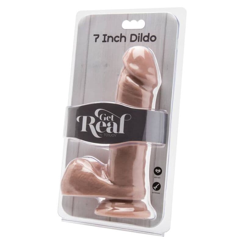 GET REAL - DILDO 18 CM WITH BALLS SKIN thumb 2