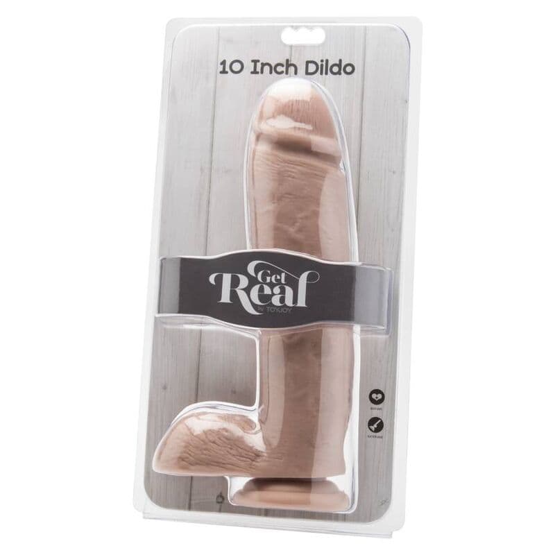 GET REAL - DILDO 25,5 CM WITH BALLS SKIN thumb 2