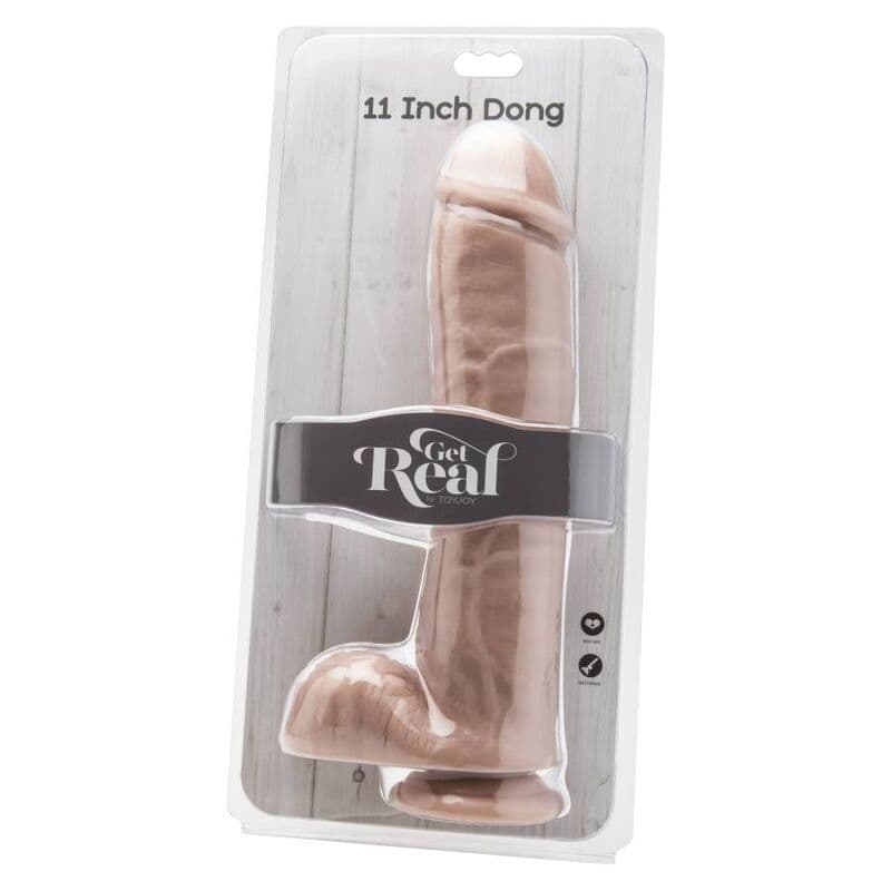 GET REAL - DILDO 28 CM WITH BALLS SKIN thumb 2