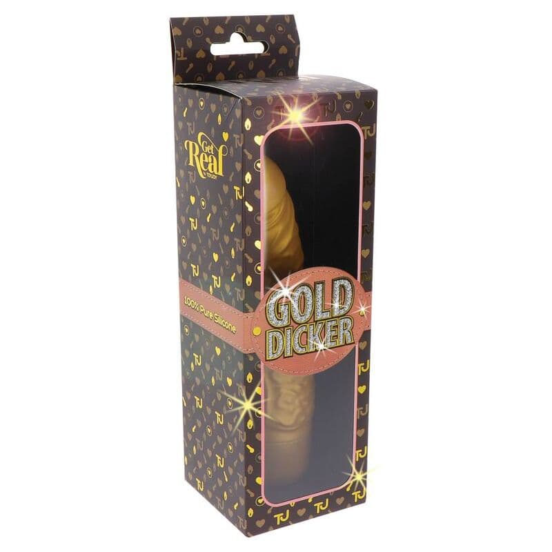 GET REAL - GOLD DICKER STIM VIBRATOR GOLD thumb 8