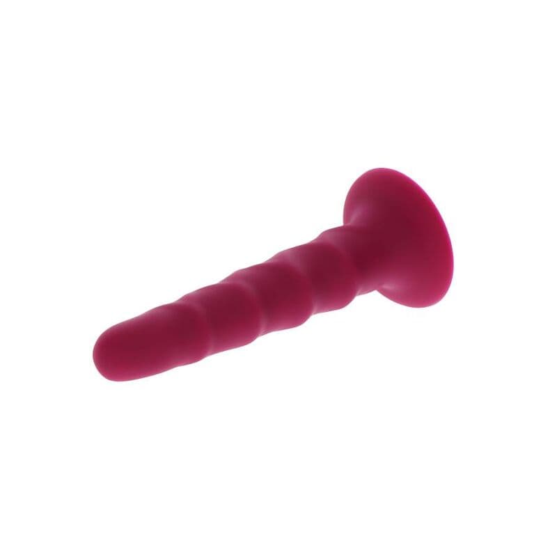 GET REAL - RIBBED DONG 12 CM RED thumb 4