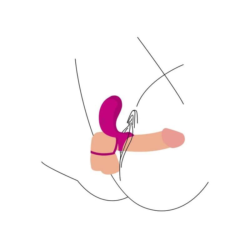 XOCOON - COUPLES STIMULATOR RING FUCHSIA thumb 5
