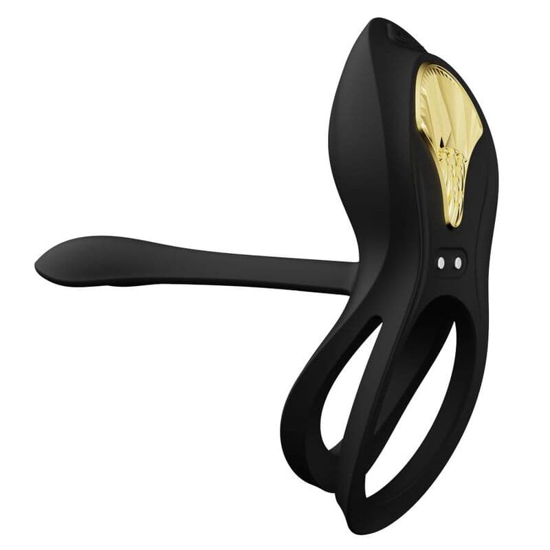 ZALO - BAYEK VIBRATING COUPLES RING BLACK thumb 7