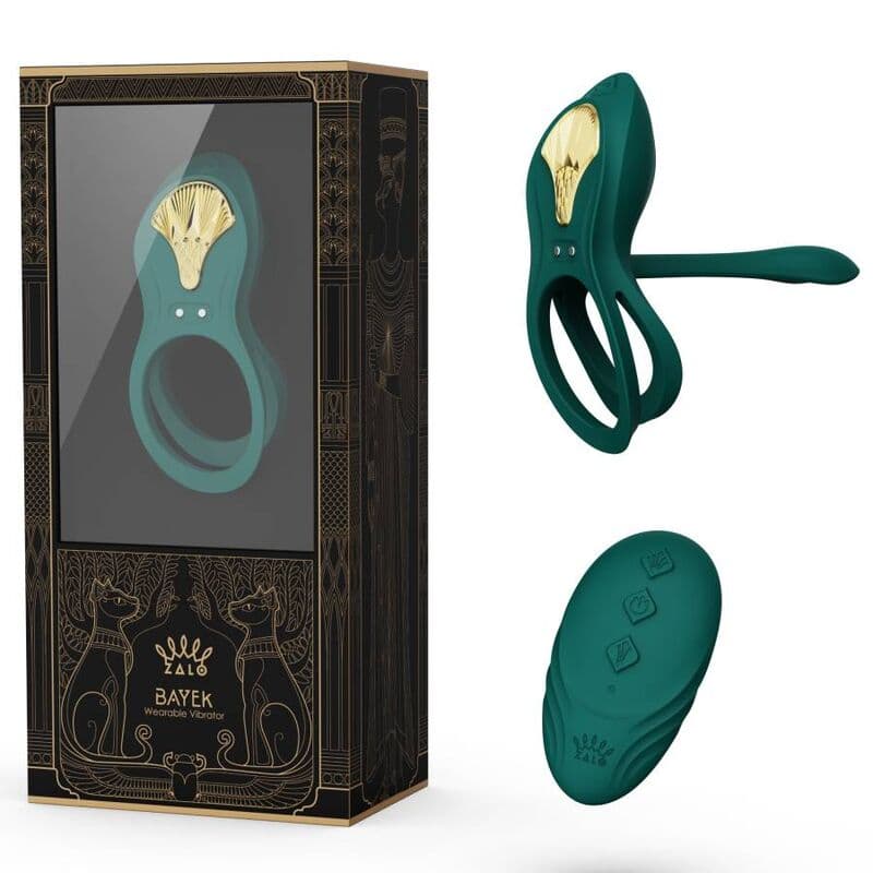 ZALO - BAYEK VIBRATING COUPLES RING GREEN thumb 20