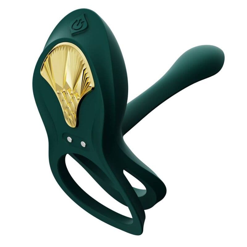 ZALO - BAYEK VIBRATING COUPLES RING GREEN thumb 3