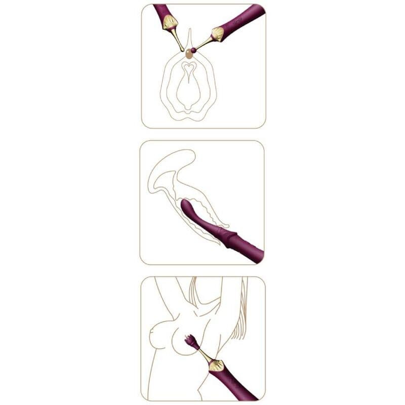 ZALO - BESS 2 CLITORAL MASSAGER PURPLE thumb 12