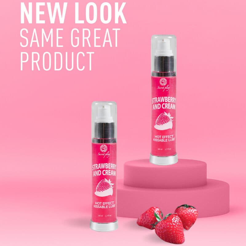 SECRETPLAY - LUBRICANT 2-1 HEAT EFFECT STRAWBERRY & CREAM 50 ML thumb 4