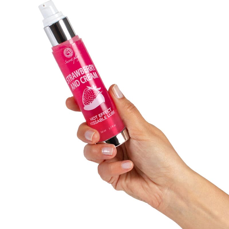 SECRETPLAY - LUBRICANT 2-1 HEAT EFFECT STRAWBERRY & CREAM 50 ML thumb 3
