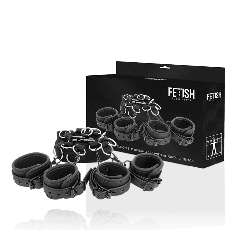 FETISH SUBMISSIVE - LUXURY BED TIES SET WITH NOPRENE LINING thumb 2