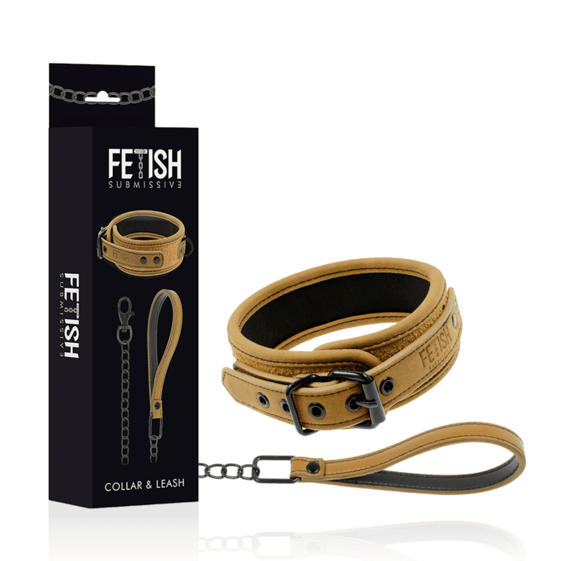 FETISH SUBMISSIVE ORIGEN - NEOPRENE LINED NECKLACE WITH CHAIN thumb 2