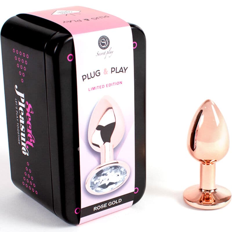 SECRETPLAY - METAL BUTT PLUG ROSE GOLD SMALL SIZE 7 CM thumb 2