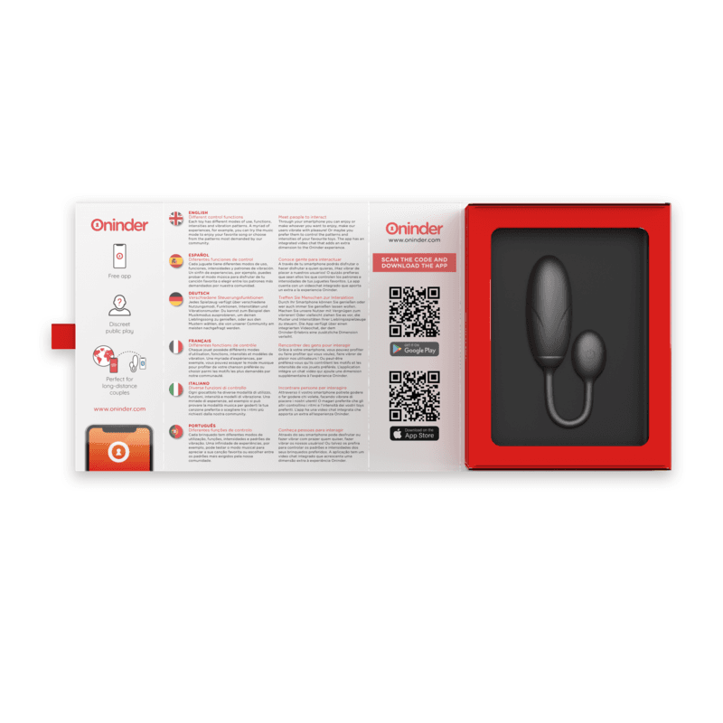 ONINDER - DENVER VIBRATING EGG BLACK 7 X 2.7 CM FREE APP thumb 7