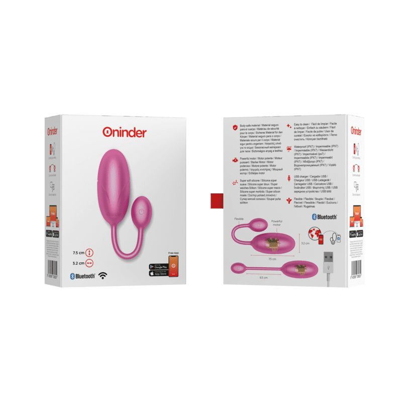 ONINDER - TOKYO VIBRATING EGG PINK 7.5 X 3.2 CM FREE APP thumb 8