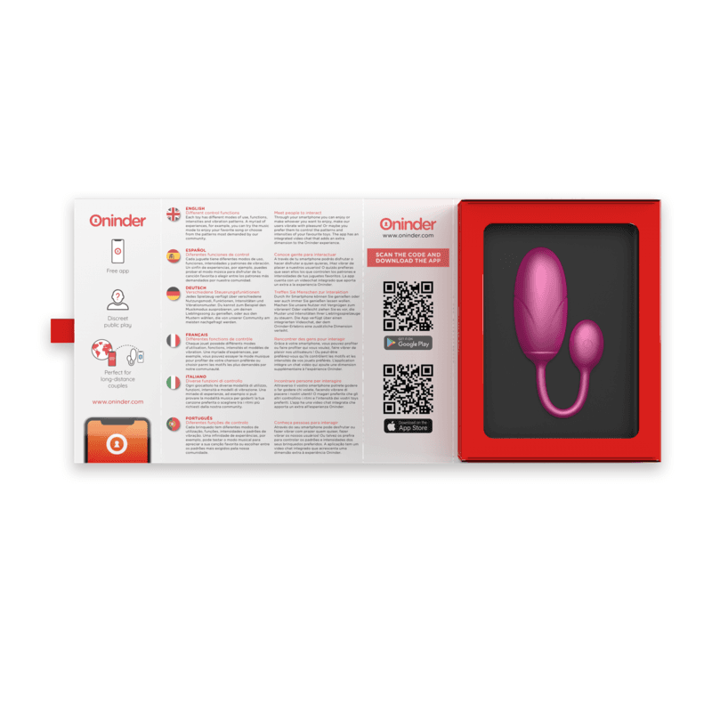 ONINDER - TOKYO VIBRATING EGG PINK 7.5 X 3.2 CM FREE APP thumb 7