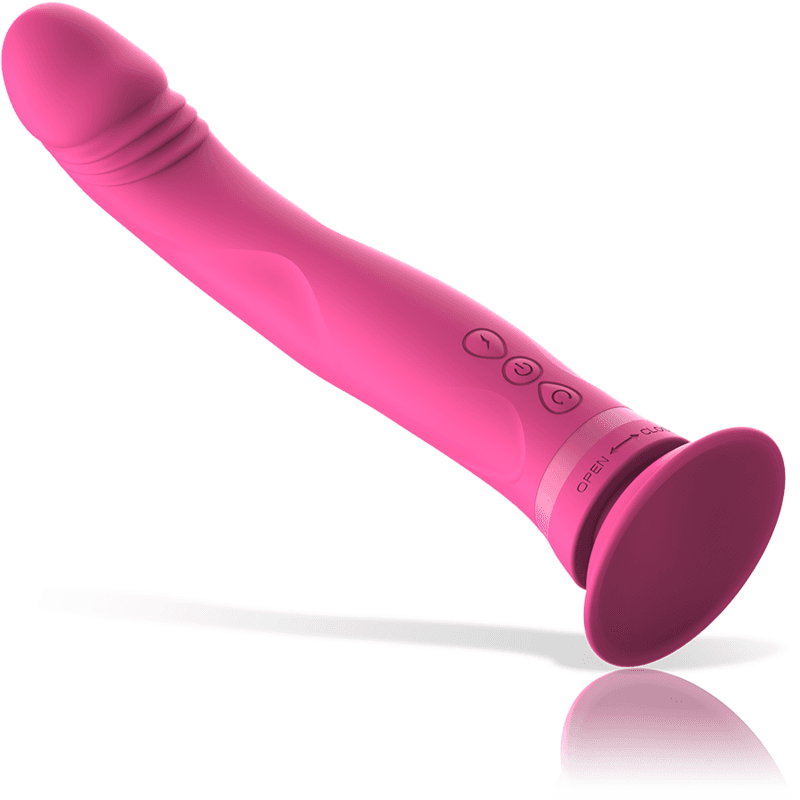 INTENSE - MICHELANGELO PINK SILICONE VIBRATOR DILDO thumb 5