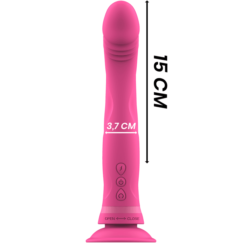 INTENSE - MICHELANGELO PINK SILICONE VIBRATOR DILDO thumb 4