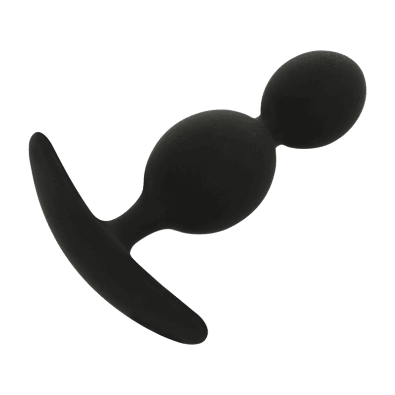 BLACK&SILVER - ORSON PLUG SILICONE 2 ANAL WAVES 9 CM thumb 2