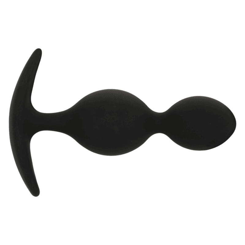 BLACK&SILVER - ORSON PLUG SILICONE 2 ANAL WAVES 9 CM thumb 4