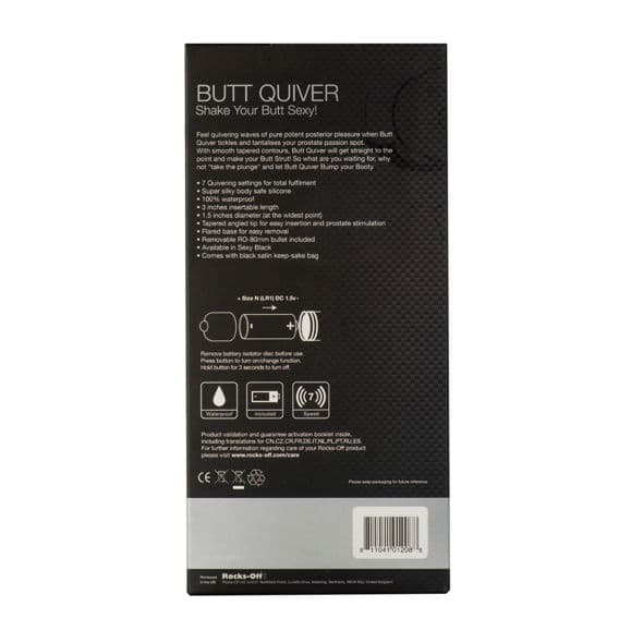 ROCKS-OFF - BUTT QUIVER P-POINT STIMULATOR 7 SPEEDS BLACK thumb 3