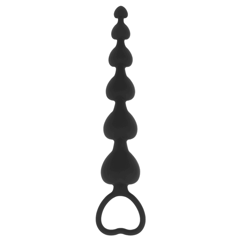 BLACK&SILVER - MILA ANAL CHAIN OF HEARTS 18 CM thumb 5