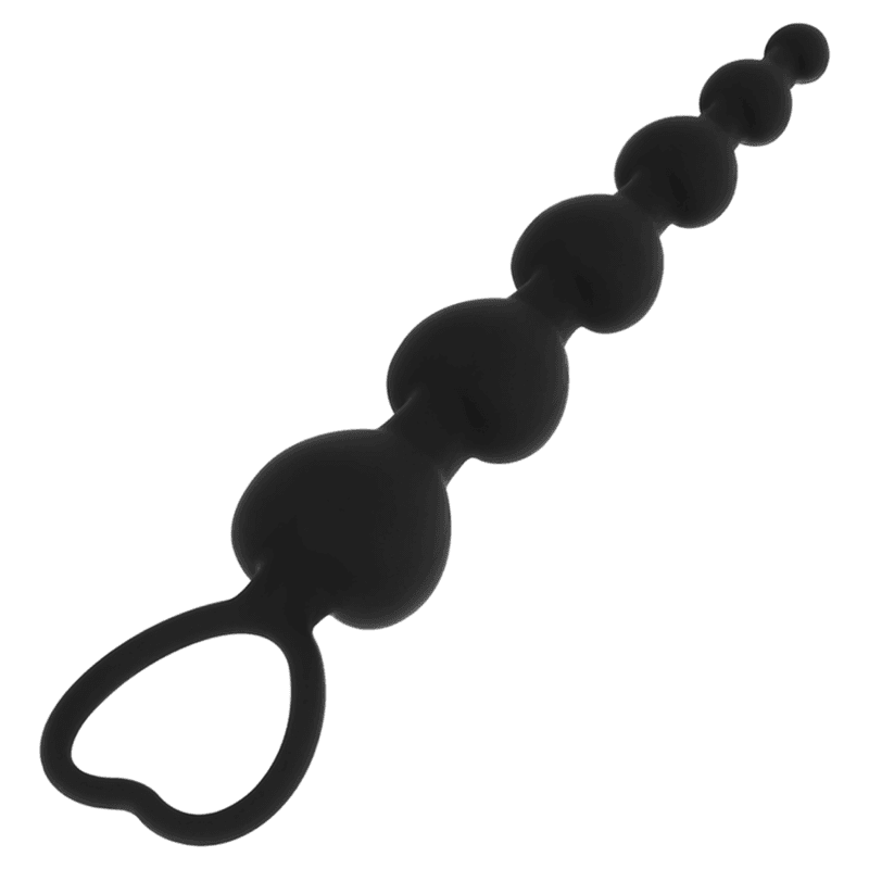 BLACK&SILVER - MILA ANAL CHAIN OF HEARTS 18 CM thumb 4