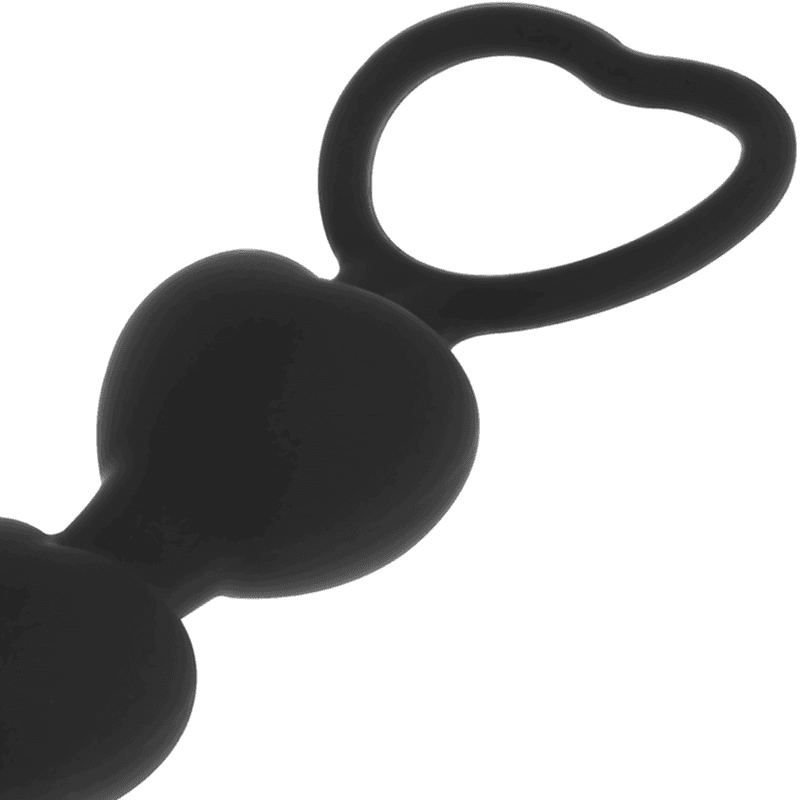 BLACK&SILVER - MILA ANAL CHAIN OF HEARTS 18 CM thumb 3