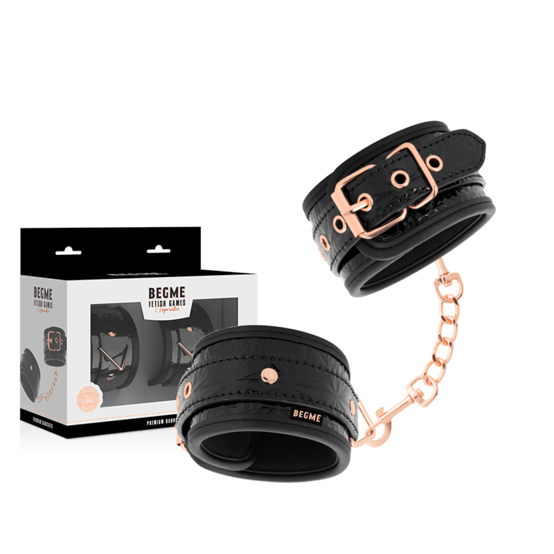 BEGME -  BLACK EDITION PREMIUM HANDCUFFS WITH NEOPRENE LINING thumb 2
