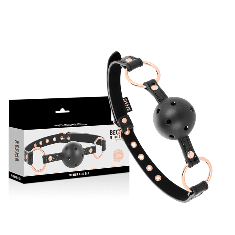 BEGME - BLACK EDITION BALL GAG VEGAN LEATHER thumb 2