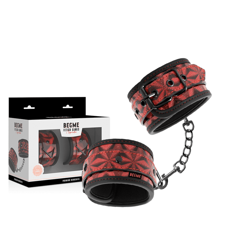BEGME - RED EDITION PREMIUM HANDCUFFS WITH NEOPRENE LINING thumb 2
