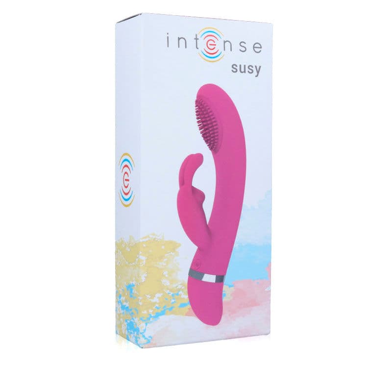 INTENSE - SUSY OSCILLATING VIBRATOR SILICONE RABBIT PINK thumb 3