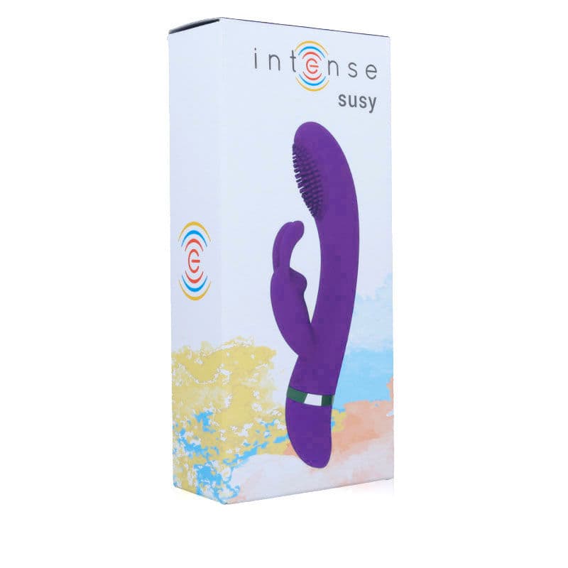 INTENSE - SUSY SILICONE RABBIT LILAC OSCILLATING VIBRATOR thumb 6