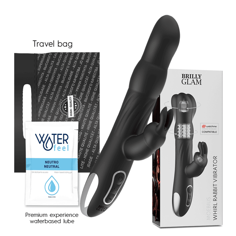 BRILLY GLAM - MOEBIUS RABBIT VIBRATOR & ROTATOR + WATCHME REMOTE CONTROL thumb 2
