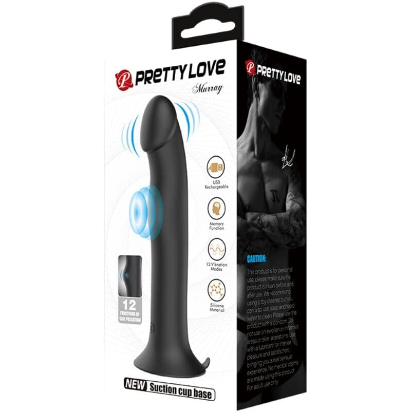 PRETTY LOVE - MURRAY BLACK CLITORAL VIBRATOR AND SUCKER thumb 11