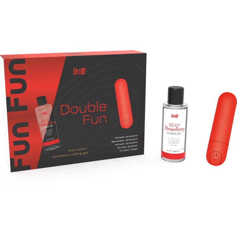 INTT RELEASES - DOUBLE FUN KIT WITH VIBRATING BULLET AND STRAWBERRY MASSAGE GEL thumb 3