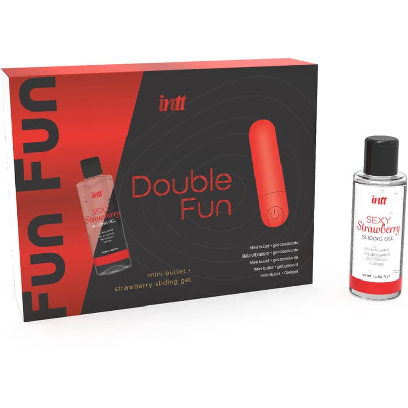 INTT RELEASES - DOUBLE FUN KIT WITH VIBRATING BULLET AND STRAWBERRY MASSAGE GEL thumb 2