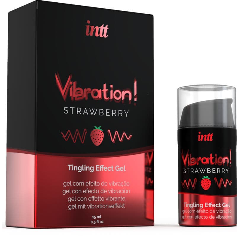 INTT - POWERFUL INTIMATE STIMULANT LIQUID VIBRATING GEL STRAWBERRY 15 ML thumb 2